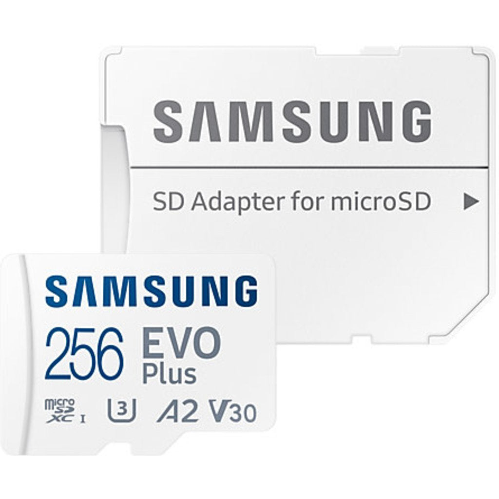 Samsung MicroSD EVO Plus (2024)  256GB + Adapter (160MB/s Class 10)