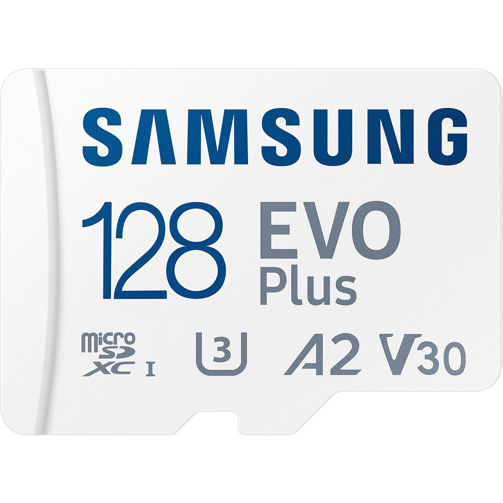 Samsung MicroSD EVO Plus (2024) 128GB + Adapter (160MB/s Class 10)