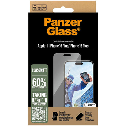 Panzerglass Apple iPhone 16 Plus/15 Plus - Classic Fit