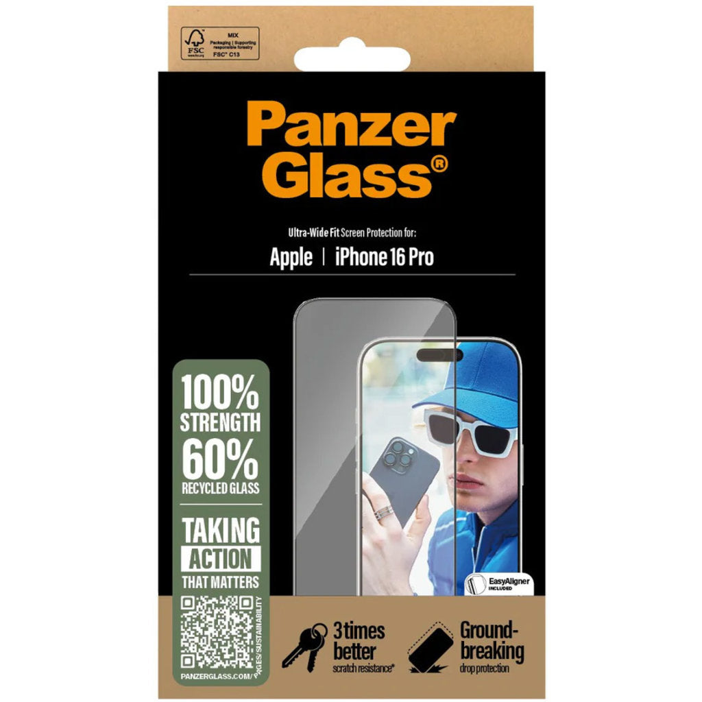 Panzerglass Apple iPhone 16 Pro - Ultra-Wide Fit