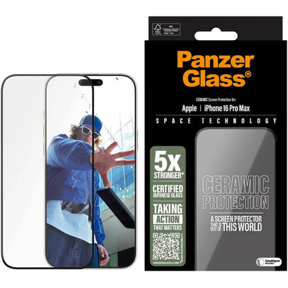 Panzerglass Ceramic Apple iPhone 16 Pro Max - Ultra-Wide Fit