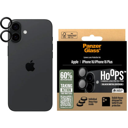 Panzerglass Hoops Rings Apple iPhone 16/16 Plus - Black