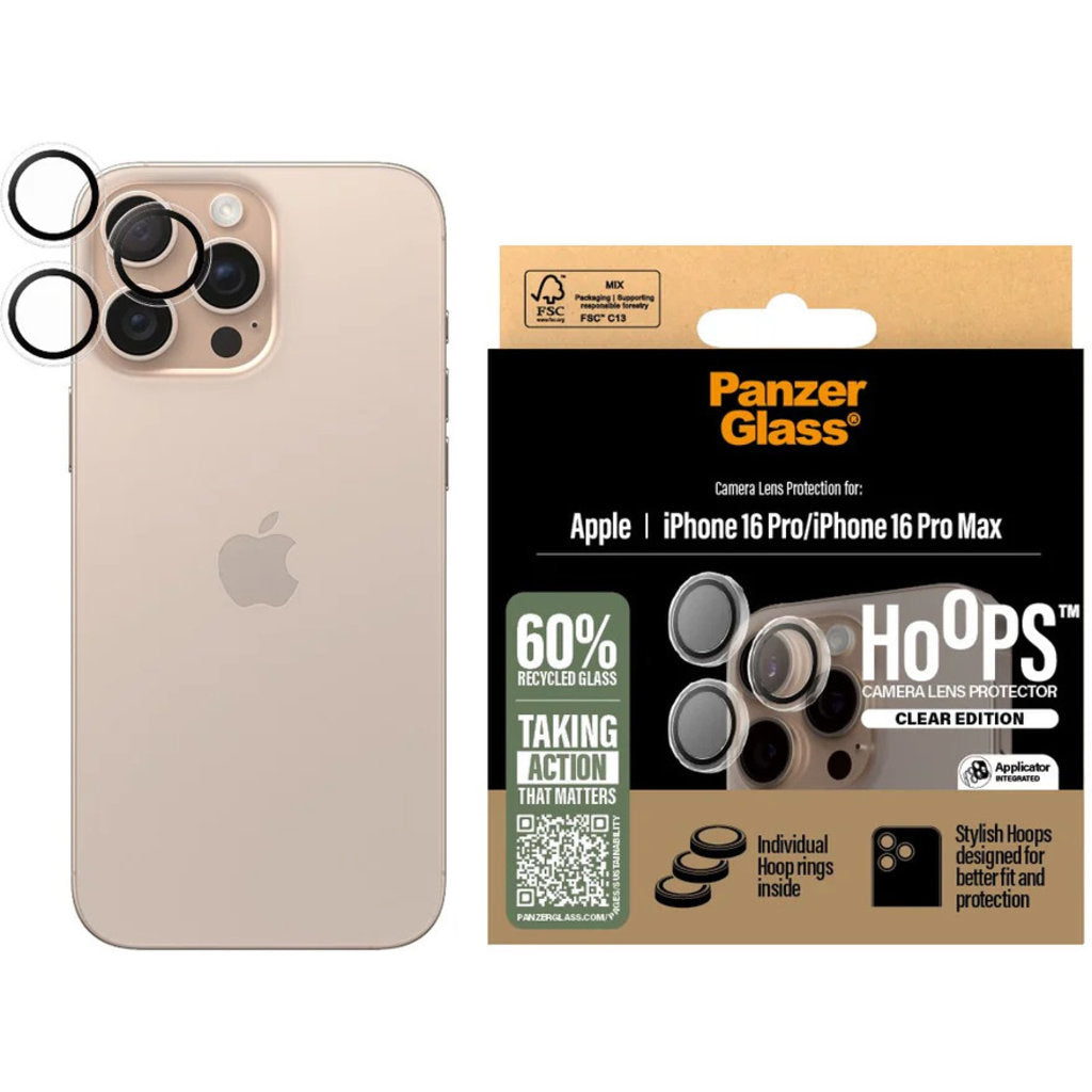 Panzerglass Hoops Rings Apple iPhone 16 Pro/16 Pro Max - Transparent