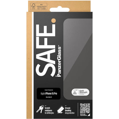 SAFE by Panzerglass Apple iPhone 15 Pro - Ultra-Wide-Fit
