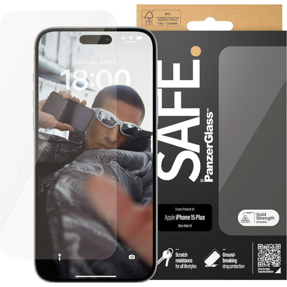 SAFE by Panzerglass Apple iPhone 15 Plus - Ultra-Wide-Fit