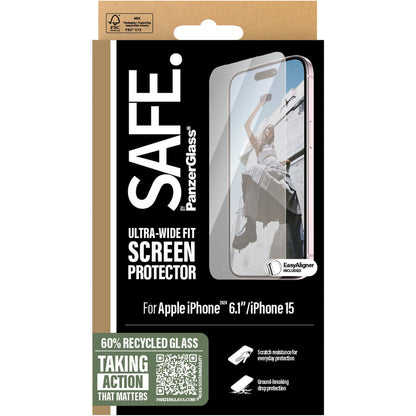 SAFE by Panzerglass Apple iPhone 16/15 - Ultra-Wide-Fit