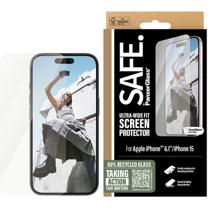SAFE by Panzerglass Apple iPhone 16/15 - Ultra-Wide-Fit