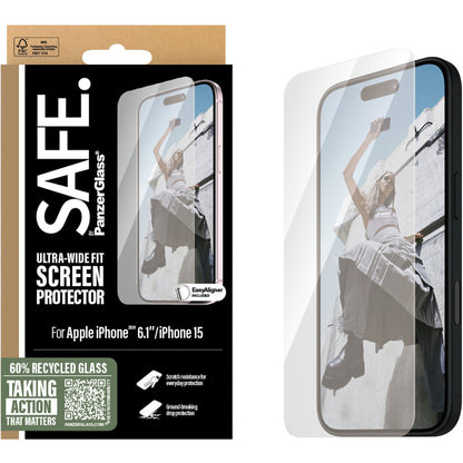 SAFE by Panzerglass Apple iPhone 16/15 - Ultra-Wide-Fit