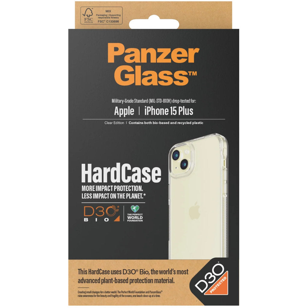 PanzerGlass Apple iPhone 15 Plus HardCase with D3O Clear