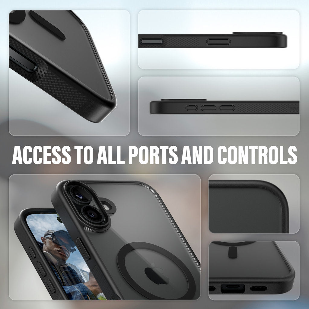 PanzerGlass Apple iPhone 16 Plus Black MagSafe HardCase Clear