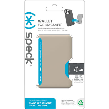 Speck ClickLock Wallet for MagSafe Pale Oak