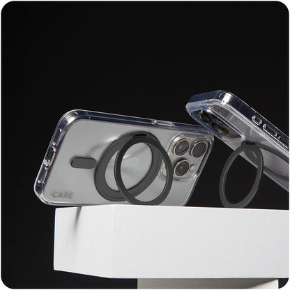 CARE by PanzerGlass Feature Case Transparent w. Black Kickstand & MagSafe iPhone 16 Pro Max