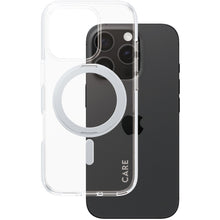 CARE by PanzerGlass Feature Case Transparent w. Silver Kickstand & MagSafe iPhone 16 Pro