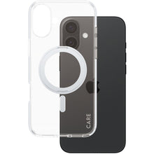 CARE by PanzerGlass Feature Case Transparent w. Silver Kickstand & MagSafe iPhone 16 Plus