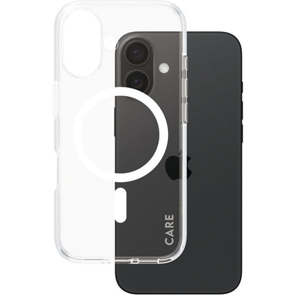 CARE by PanzerGlass Flagship Case Transparent Urban Combat w. White MagSafe iPhone 16