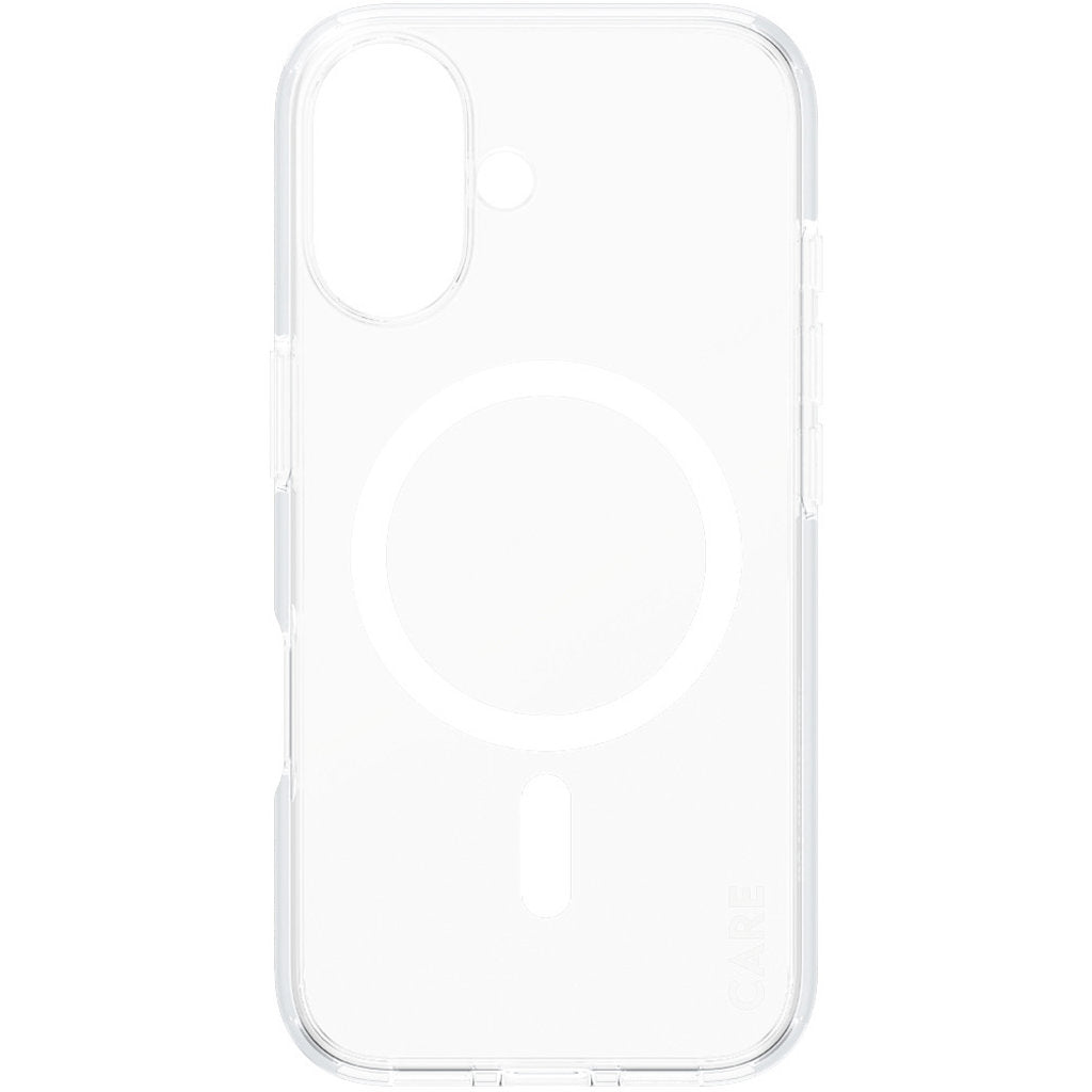 CARE by PanzerGlass Flagship Case Transparent Urban Combat w. White MagSafe iPhone 16