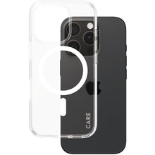 CARE by PanzerGlass Flagship Case Transparent Urban Combat w. White MagSafe iPhone 16 Pro