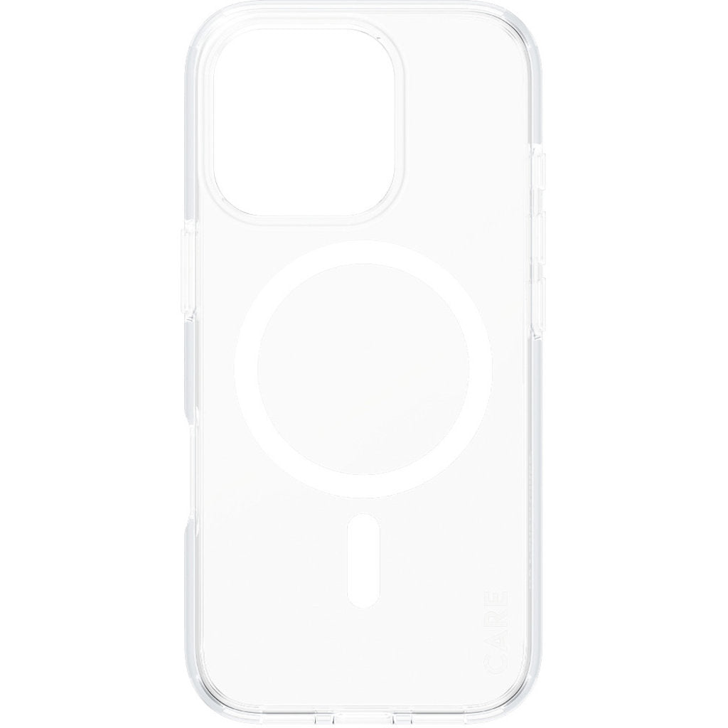 CARE by PanzerGlass Flagship Case Transparent Urban Combat w. White MagSafe iPhone 16 Pro