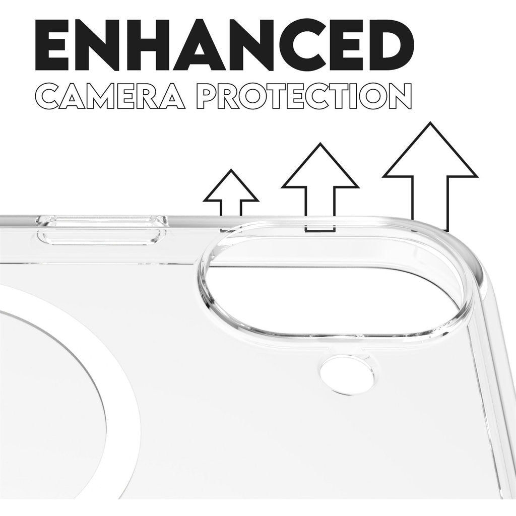 CARE by PanzerGlass Flagship Case Transparent Urban Combat w. White MagSafe iPhone 16 Plus