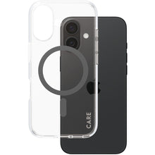 CARE by PanzerGlass Flagship Case Transparent Urban Combat w. Black MagSafe iPhone 16