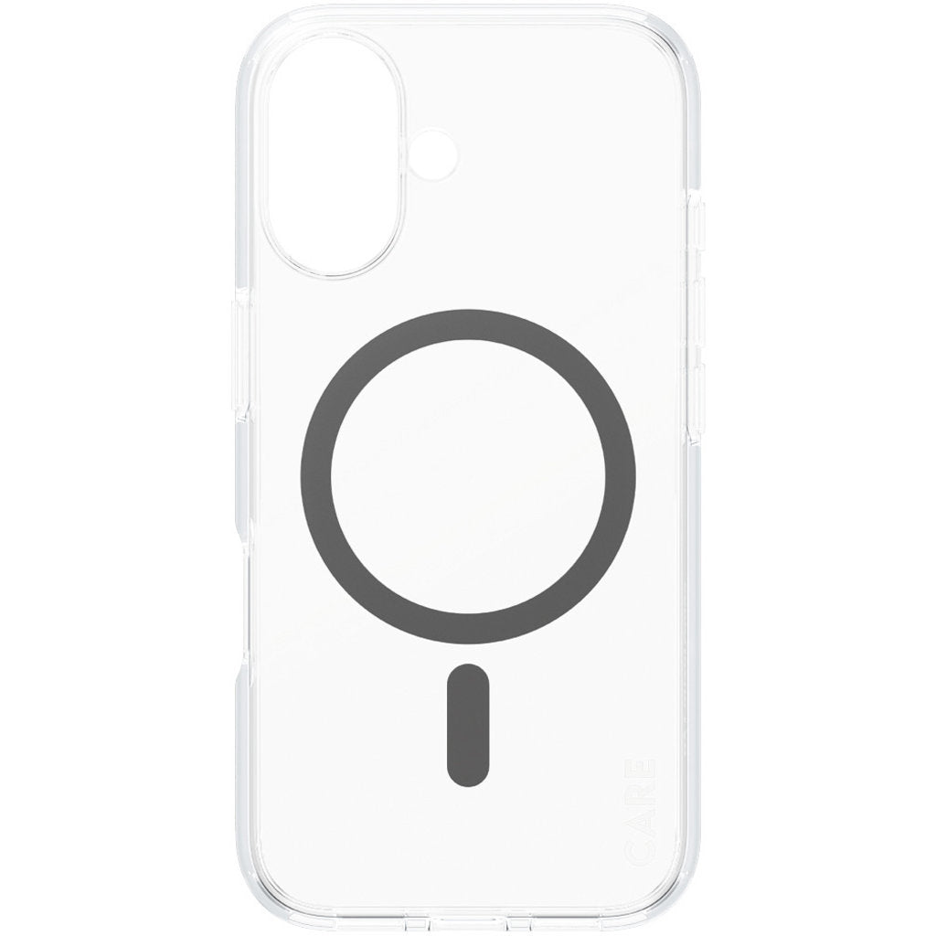 CARE by PanzerGlass Flagship Case Transparent Urban Combat w. Black MagSafe iPhone 16