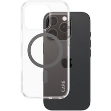 CARE by PanzerGlass Flagship Case Transparent Urban Combat w. Black MagSafe iPhone 16 Pro
