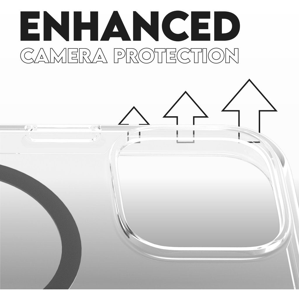 CARE by PanzerGlass Flagship Case Transparent Urban Combat w. Black MagSafe iPhone 16 Pro Max