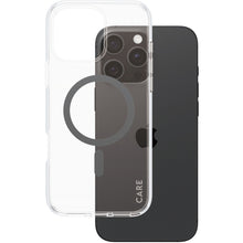 CARE by PanzerGlass Flagship Case Transparent Urban Combat w. Black MagSafe iPhone 16 Pro Max