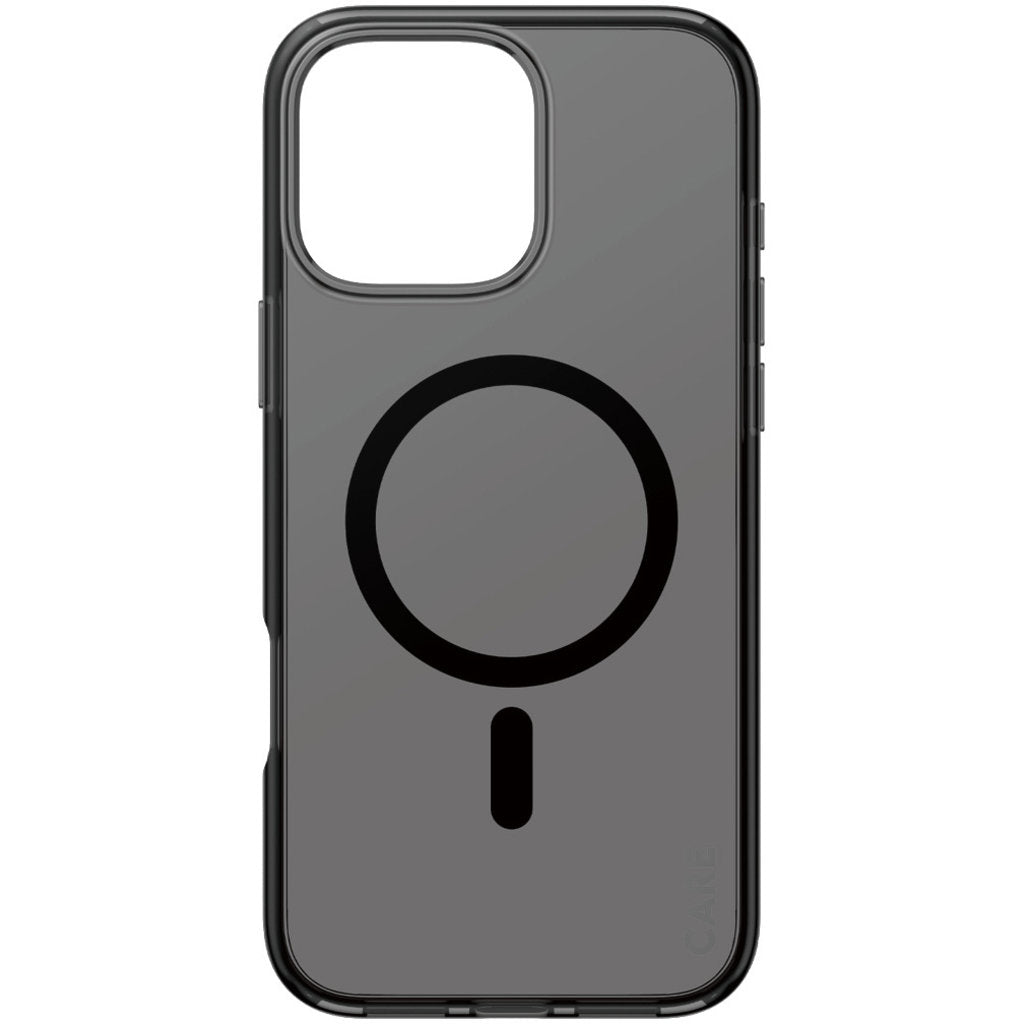 CARE by PanzerGlass Flagship Case Smokey w. Black MagSafe iPhone 16 Pro Max
