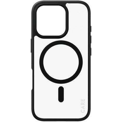 CARE by PanzerGlass Flagship Case Transparent Urban Combat w. Black Frame & MagSafe iPhone 16 Pro