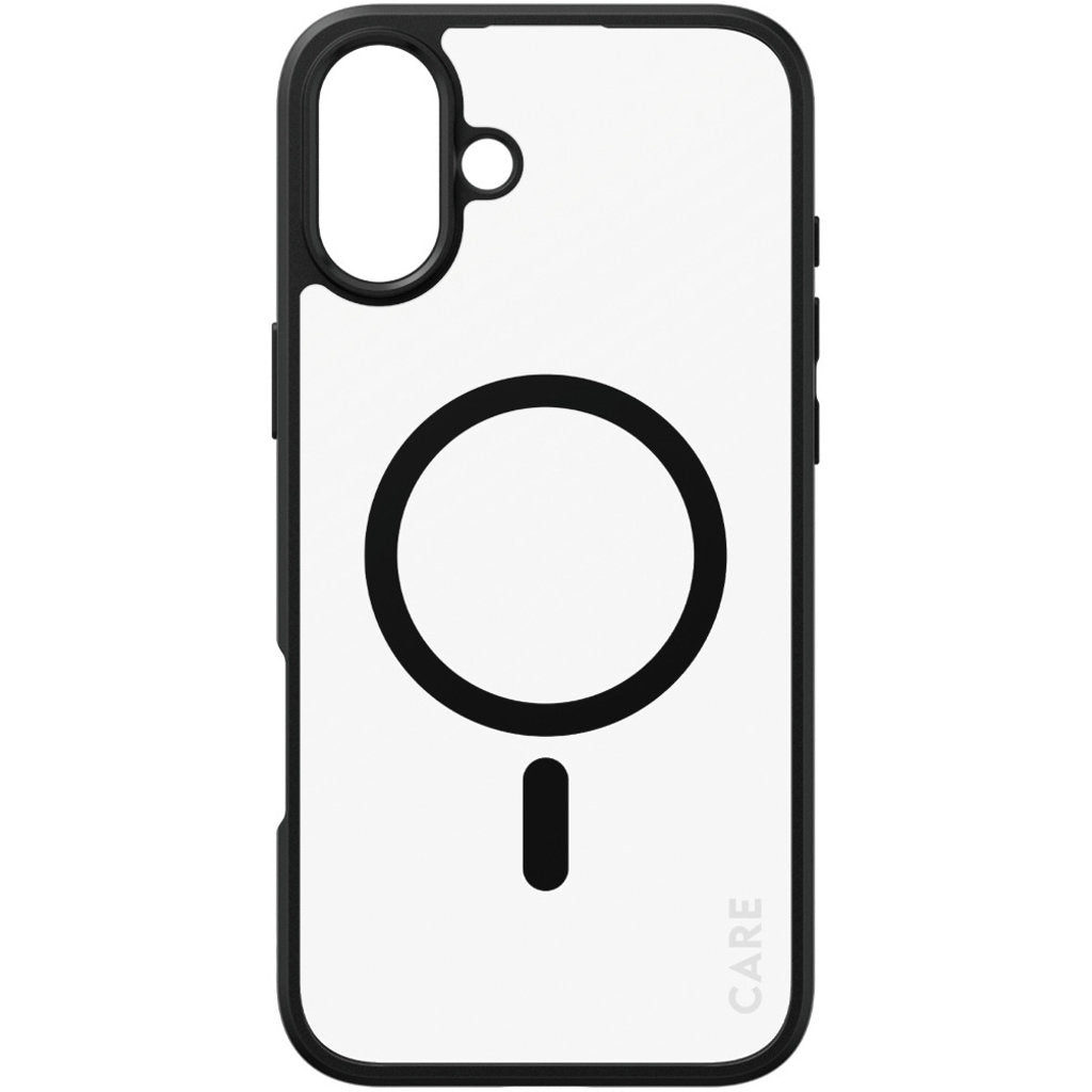 CARE by PanzerGlass Flagship Case Transparent Urban Combat w. Black Frame & MagSafe iPhone 16 Plus