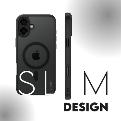 CARE by PanzerGlass Flagship Case Transparent Urban Combat w. Black Frame & MagSafe iPhone 16 Plus
