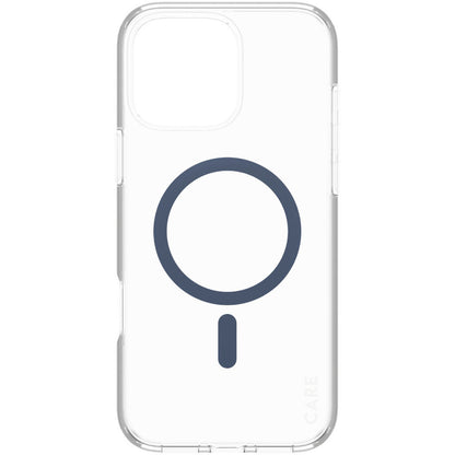 CARE by PanzerGlass Flagship Case Transparent Urban Combat w. Blue MagSafe iPhone 16 Pro Max
