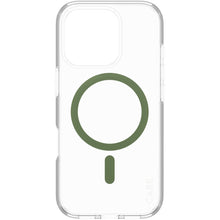CARE by PanzerGlass Flagship Case Transparent Urban Combat w. Green MagSafe iPhone 16 Pro