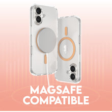 CARE by PanzerGlass Flagship Case Transparent Urban Combat w. Peachy MagSafe iPhone 16