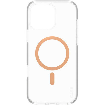 CARE by PanzerGlass Flagship Case Transparent Urban Combat w. Peachy MagSafe iPhone 16 Pro Max