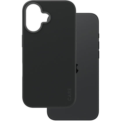CARE by PanzerGlass Fashionable Case Black w. MagSafe iPhone 16