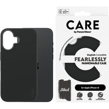 CARE by PanzerGlass Fashionable Case Black w. MagSafe iPhone 16