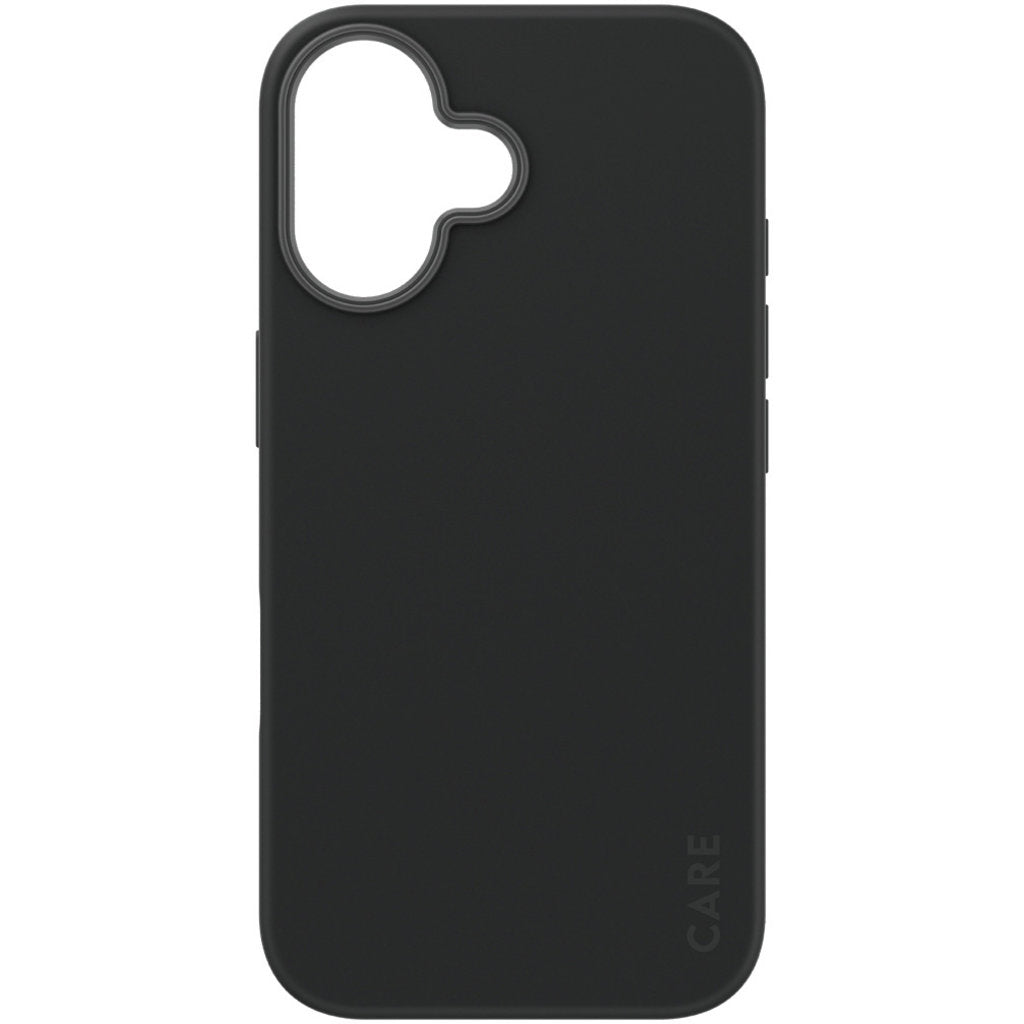 CARE by PanzerGlass Fashionable Case Black w. MagSafe iPhone 16