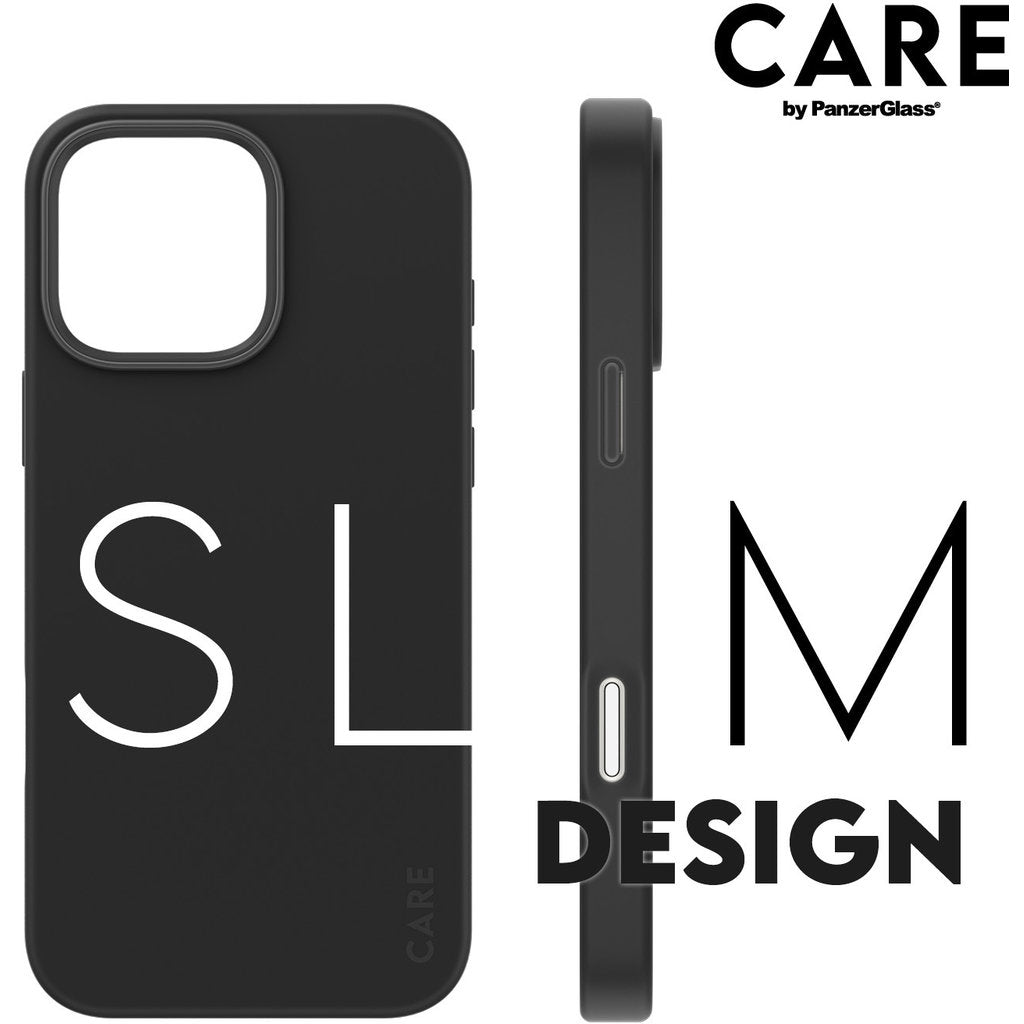CARE by PanzerGlass Fashionable Case Black w. MagSafe iPhone 16 Pro Max