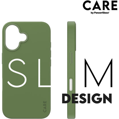 CARE by PanzerGlass Fashionable Case Green w. MagSafe iPhone 16