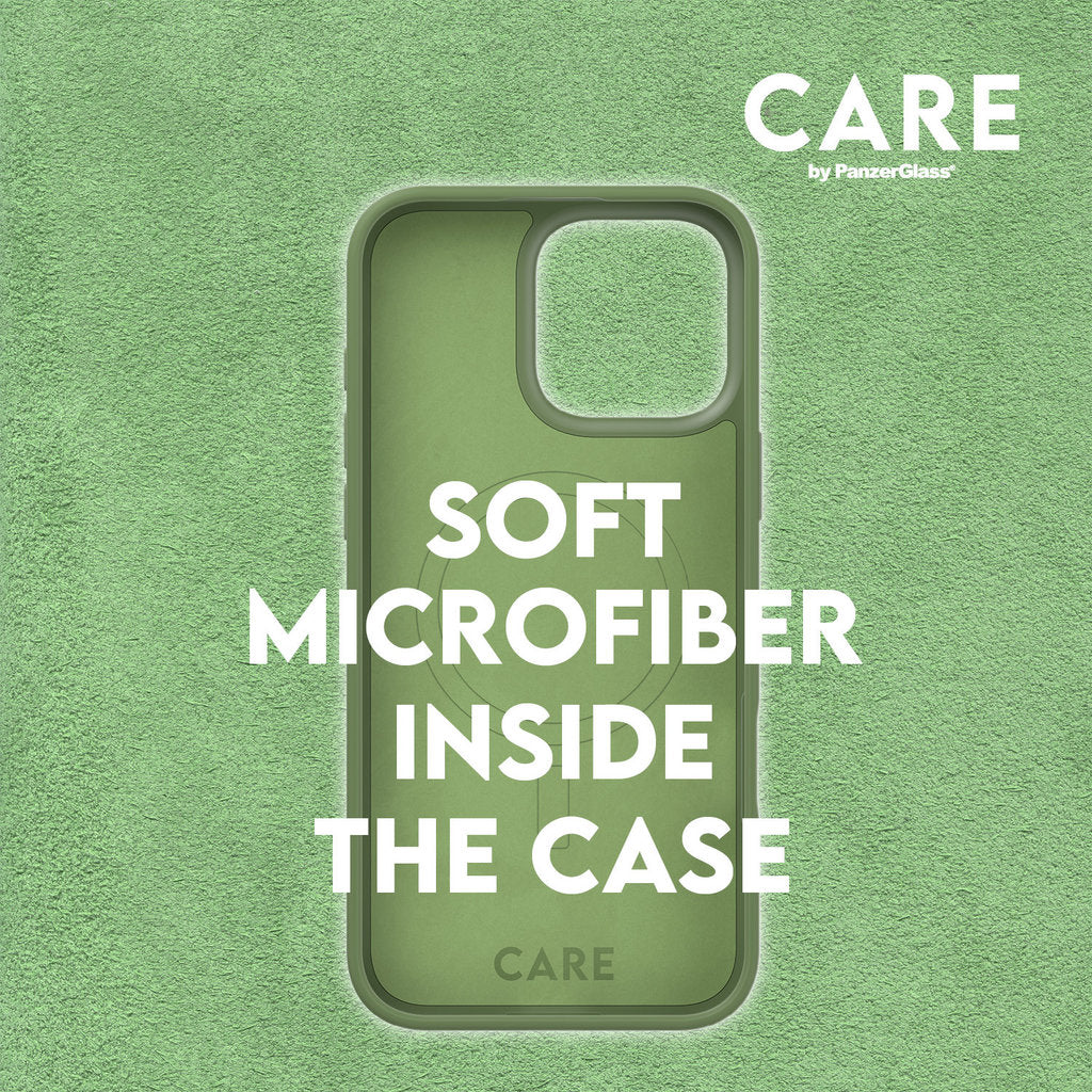 CARE by PanzerGlass Fashionable Case Green w. MagSafe iPhone 16 Pro Max