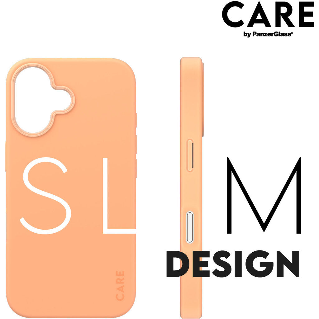 CARE by PanzerGlass Fashionable Case Peachy w. MagSafe iPhone 16