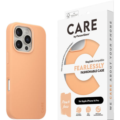 CARE by PanzerGlass Fashionable Case Peachy w. MagSafe iPhone 16 Pro