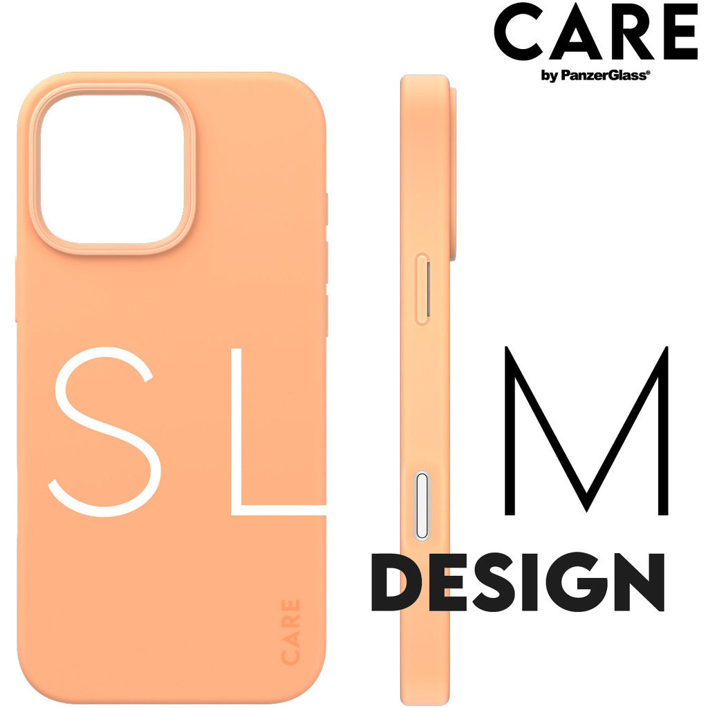 CARE by PanzerGlass Fashionable Case Peachy w. MagSafe iPhone 16 Pro Max