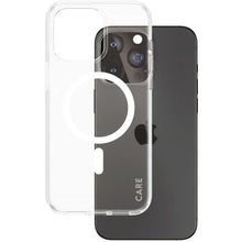 CARE by PanzerGlass Flagship Case Transparent Urban Combat w. White MagSafe iPhone 15 Pro Max