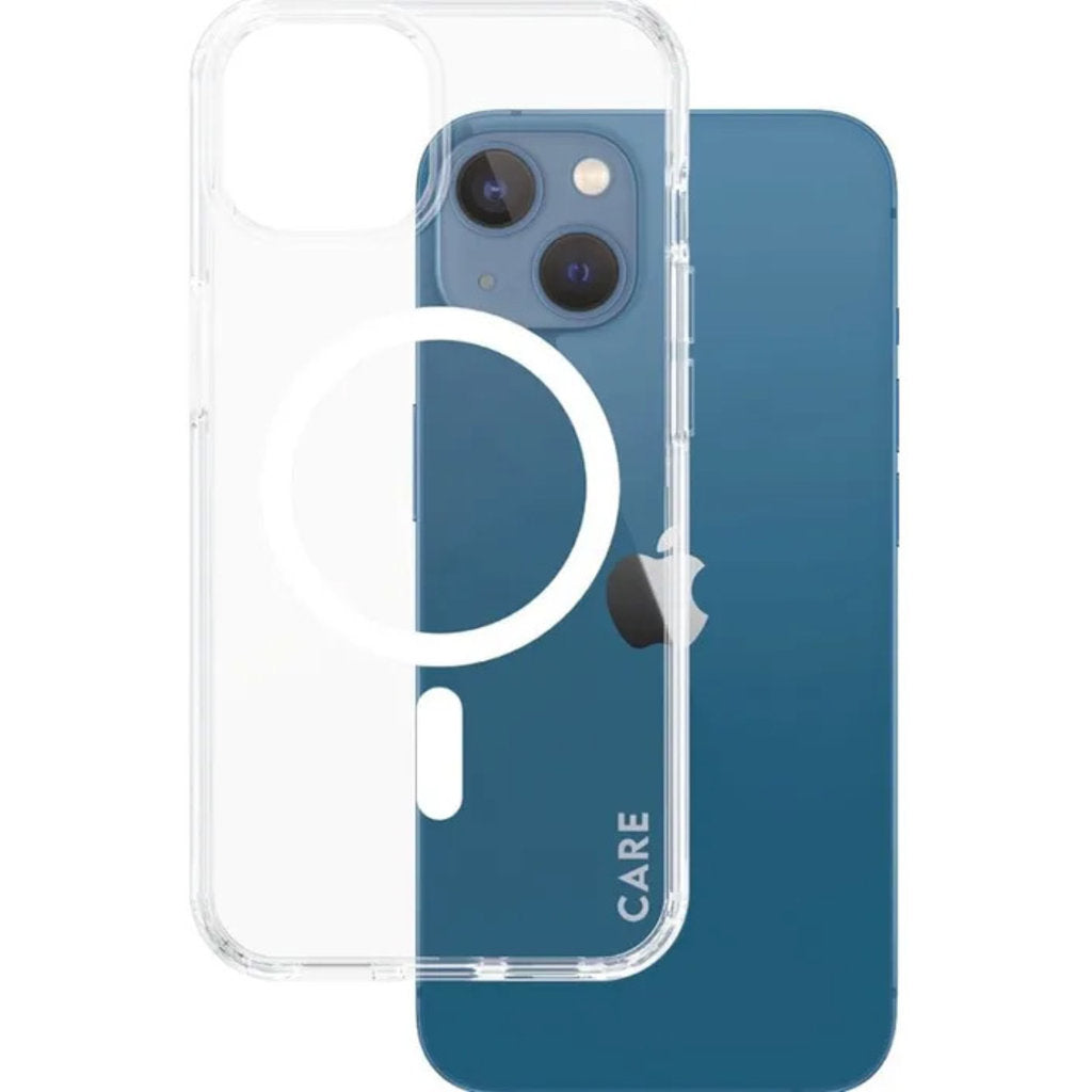 CARE by PanzerGlass Flagship Case Transparent Urban Combat w. White MagSafe iPhone 14/13