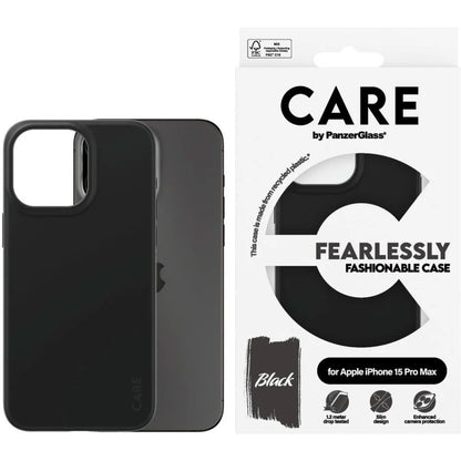 CARE by PanzerGlass Fashionable Case Black iPhone 15 Pro Max