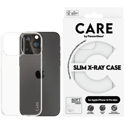 CARE by PanzerGlass Fashionable Case Transparent X-Ray Soft Basic iPhone 15 Pro Max