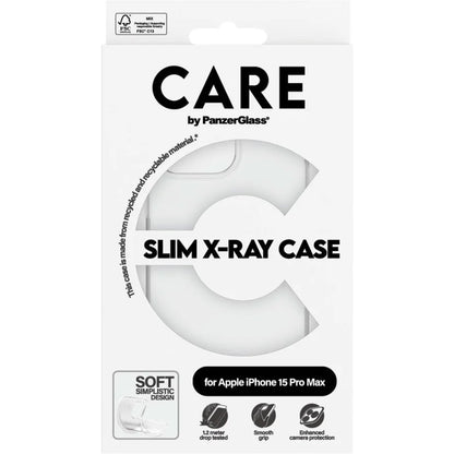 CARE by PanzerGlass Fashionable Case Transparent X-Ray Soft Basic iPhone 15 Pro Max